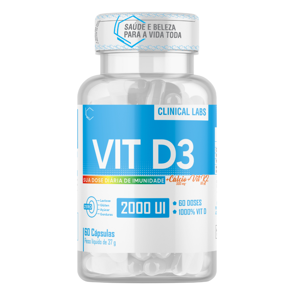 Vitamina D3 + Calcio + Vitamina K2 - Fortalece sistema cardiovascular, imunidade