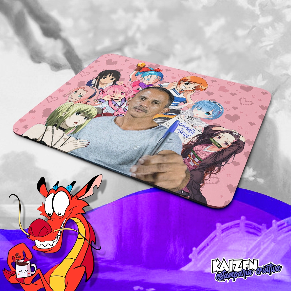 Mousepad Meme - Manoel Tsé Gomes - Fãs do Caneta Azul - Anime