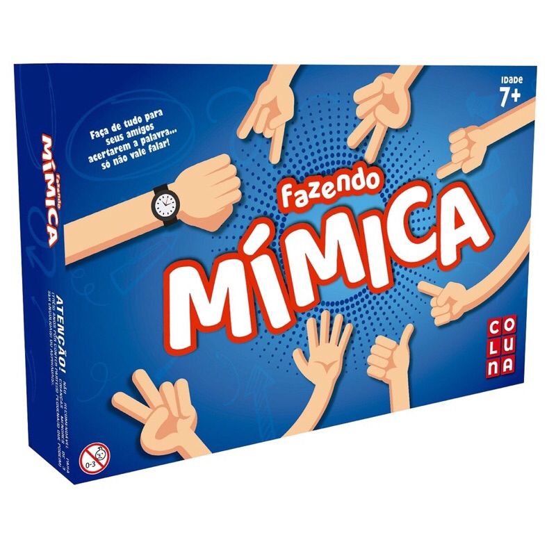 Jogo tabuleiro infantil Fazendo Mímica