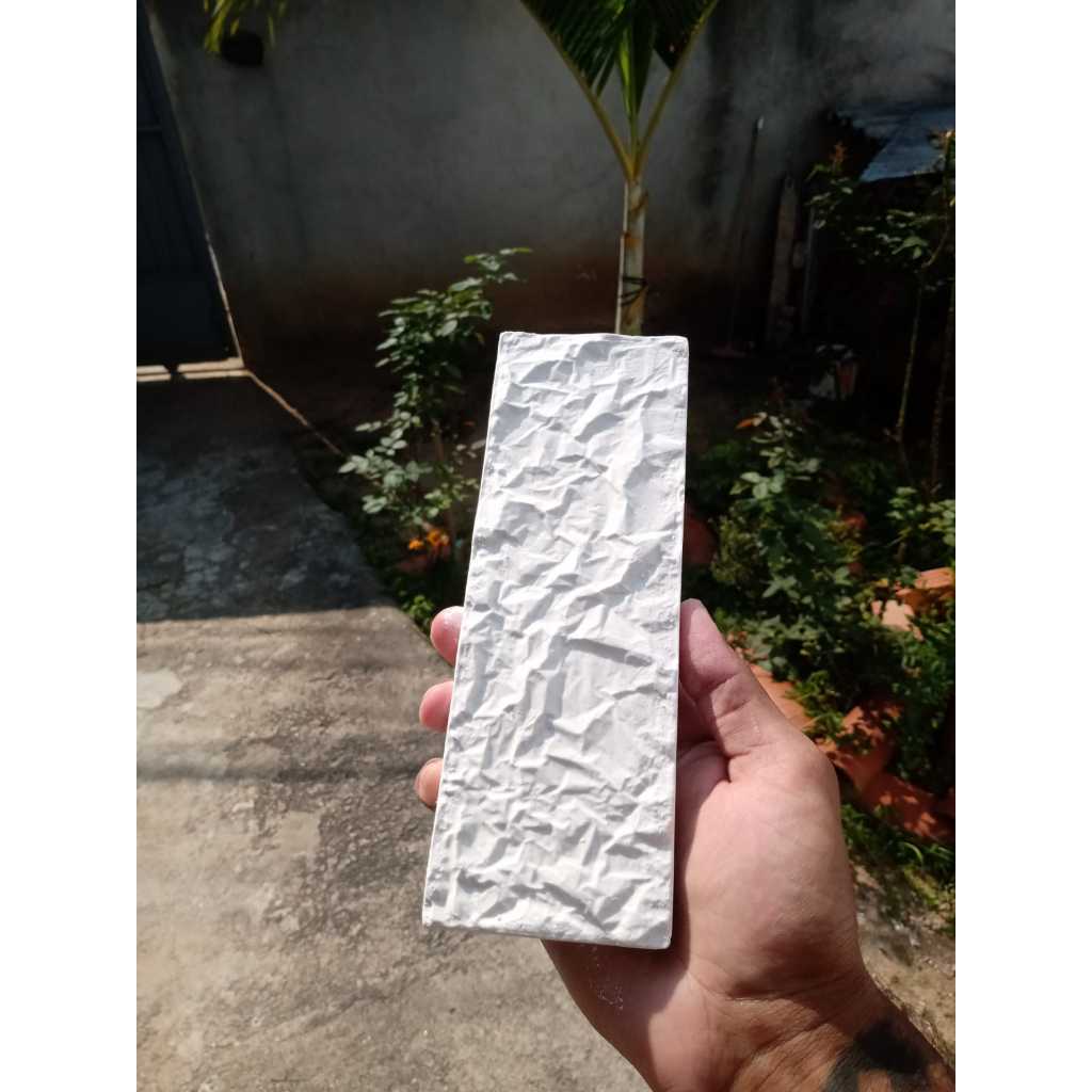 4 Formas molde de gesso 3D Tijolinho grafiato 20x7cm