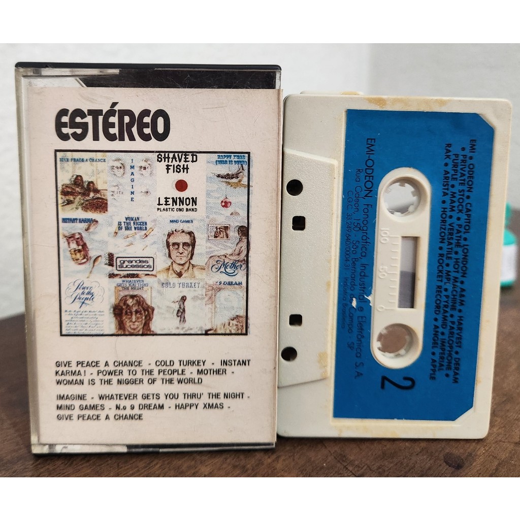 FITA K7 - JOHN LENNON / PLASTIC ONO BAND - SHAVED FISH