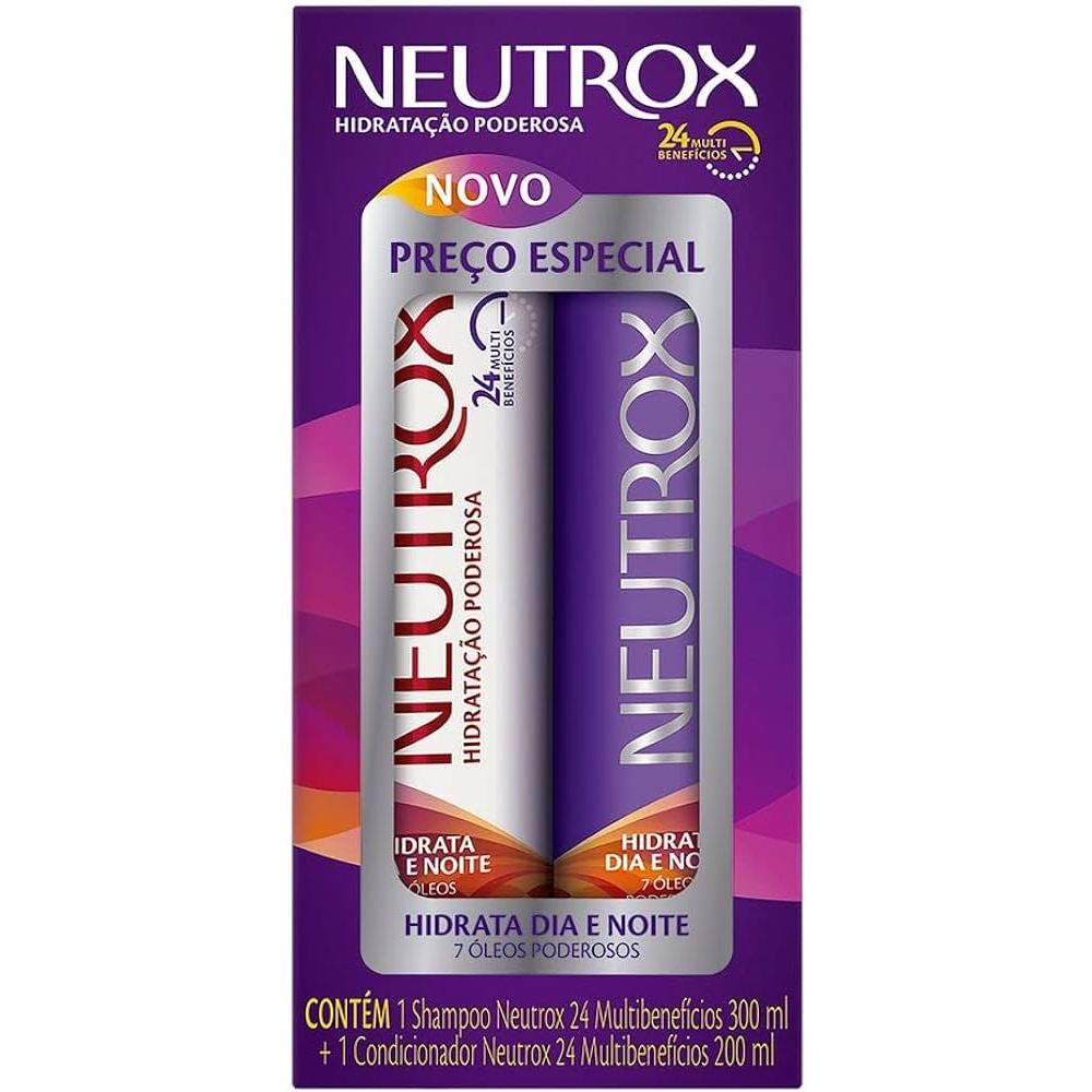 kit Neutrox 24 multi beneficios shampoo 300ml+condicionador 200ml