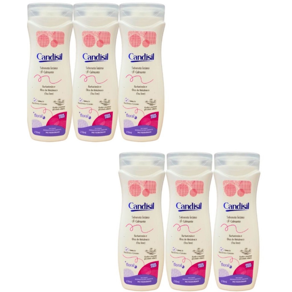 Sabonete Íntimo Candisil Óleo De Melaleuca Floral 230ml Demazon Higiene Íntima Calmante