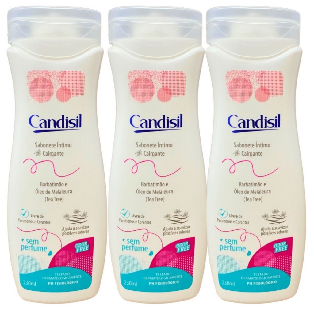 Sabonete Íntimo Higiene Feminina Candisil Óleo de Melaleuca Sem Perfume