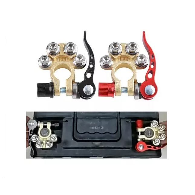 Conector Terminal De Bateria Com Engate Rápido Polo Trava