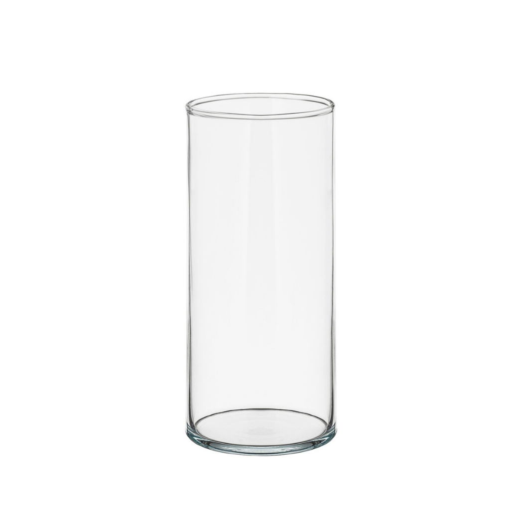 vaso de vidro cilíndrico decorativo tubo transparente 22cm arranjo flores em Oferta na Shopee
