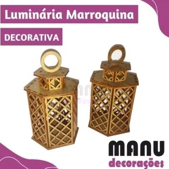 Kit 30 Luminária Marroquina Decorativa 16 cm / Luminária para Decoração / Somente Decorativa