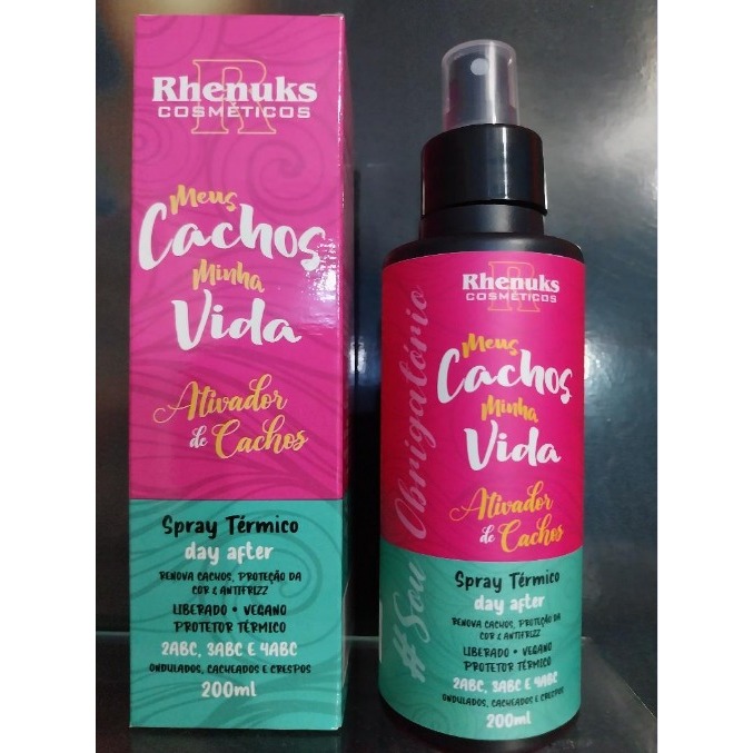 Spray Ativador de Cachos Rhenuks Meus Cachos Minha Vida