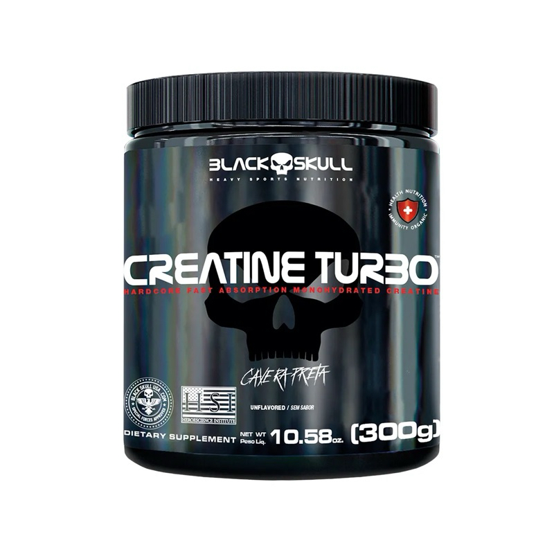 Creatine Turbo 300g - Black Skull - Creatina Monohidratada