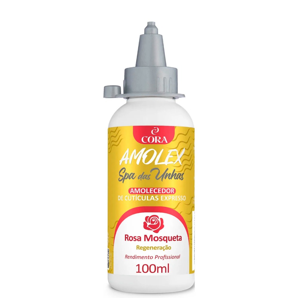 Amolecedor de Cutículas Cora Amolex Rosa Mosqueta Aplicador 100ml em Oferta na Shopee