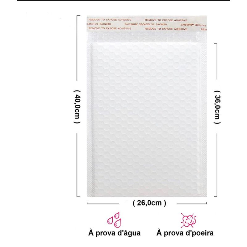 Envelope com Plástico Bolha Laminado 26x36 100 unidades em Oferta na Shopee