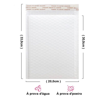 Envelope de segurança com bolha 20x30 100 unidades em Oferta na Shopee