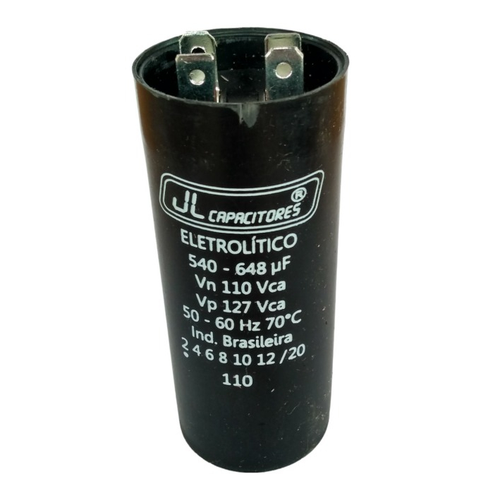 Capacitor Partida 540-648 Para Motor 3cv Weg 110/220v