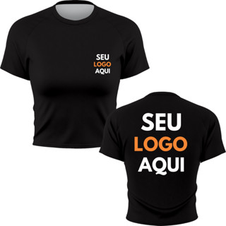 Cropped Feminino Personalizado Sua Ideia Aqui Estampa Foto Seu Logo Gola Redonda Manga Curta Blusinha 100% Algodão
