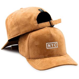 Boné Masculino Preto New York Camurça Aba Curva Nyc Original Premium HYPE