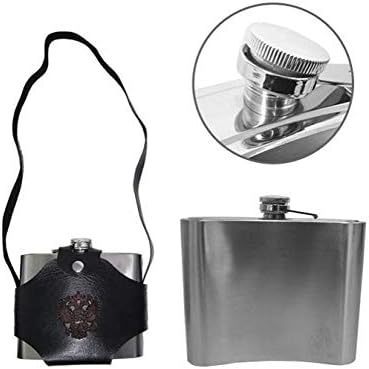Cantil Inox C / alça Couro Sintetico 900ml Golden Rio