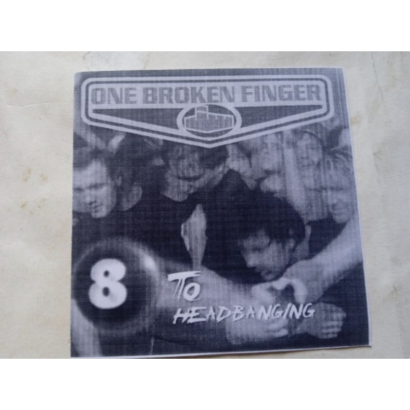 CDr original one broken finger - 8 to headbanging, perfeito estado midia e capa