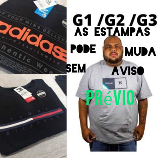 Camisa masculina Plus Size mutimarcas variadas G1,G2,G3