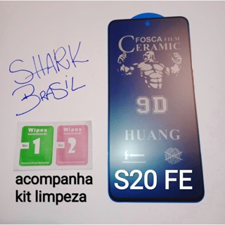 KIT 1~2~3 PELICULA CERAMICA FOSCA PRIVACIDADE FLEXIVEL COMPATIVEL SAMSUNG: S20 FE