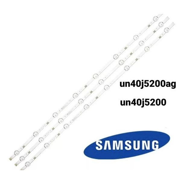 Kit Barra De Led TV Samsung Un40J5200 LM41-00465A - Kit Completo com Barras Novas em Alumínio