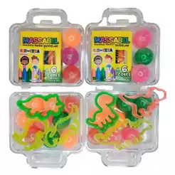 10 Maletinha + 10 Cortador + 10 Massinha De Modelar + 10 Geleca Slime+ 10 Giz 10G Kit Lembracinha