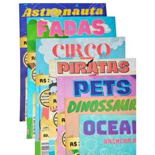 30 Revistas Livrinhos Colorir Infantil Atividades Pintar em Oferta na Shopee