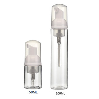 Frasco Pump com válvula Espumador Para Higiene 50ml ou 100ml Ideal para Limpeza Facial e Corporal uso Universal