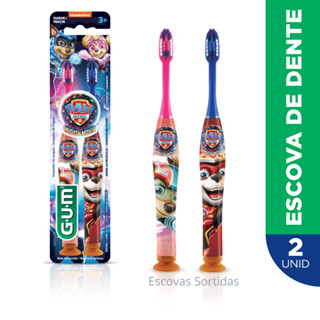 Escova Dental Infantil Patrulha Canina O Filme | GUM | 2 unidades | Edição Limitada