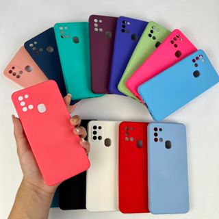Capinha Para Samsung A21s / Capa Case Silicone Aveludada Colorida Forrada (CF26)