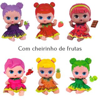 8 bonecas coleção frutinhas com cheirinho cotiplas colecionavel presente para menina natal em Oferta na Shopee