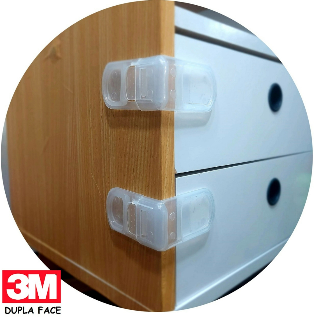 20 Travas Gaveta Lateral Segurança bebê - Cores