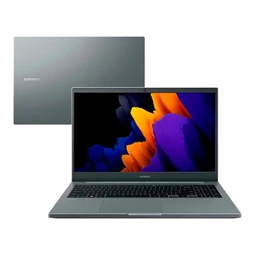 Notebook Samsung Book KP3BR, Tela de 15.6", Intel Celeron, 256SSD, 4GB RAM, Windows 11, Cinza Chumbo