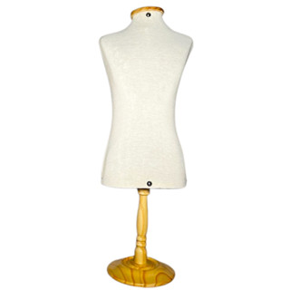 1 Mini Busto Manequim Expositor De Joias Vitrine com Pedestal de Madeira Colares Bijuterias Loja