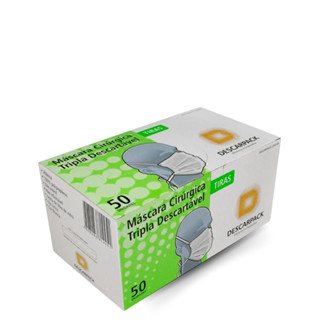 Máscara c/ tiras- Descarpack Caixa 50 un.