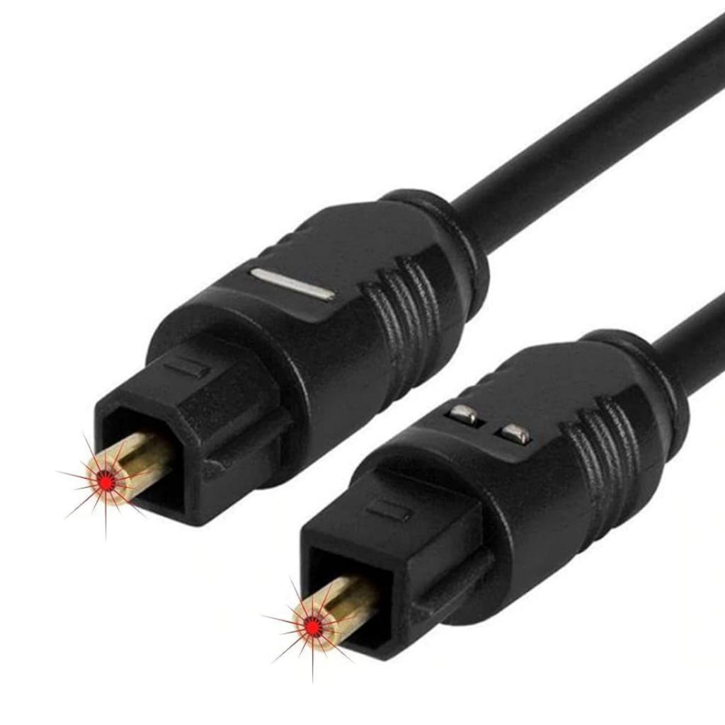 Cabo Óptico Fibra Óptica Toslink 1,5 Metros para Transmissão de Áudio Ps5 Tv Home Theater
