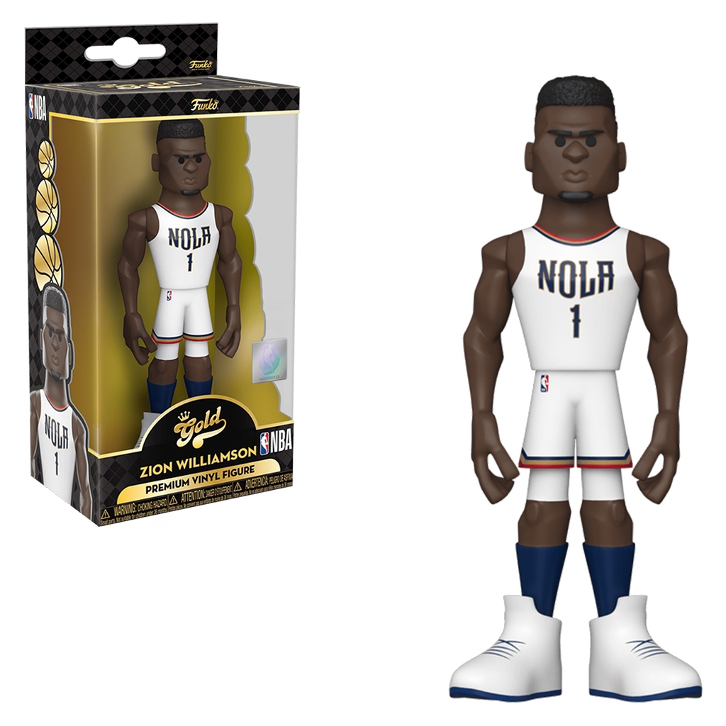 FUNKO GOLD 5" NBA PELICANS - ZION WILLIAMSON (59385) NOVO ORIGINAL