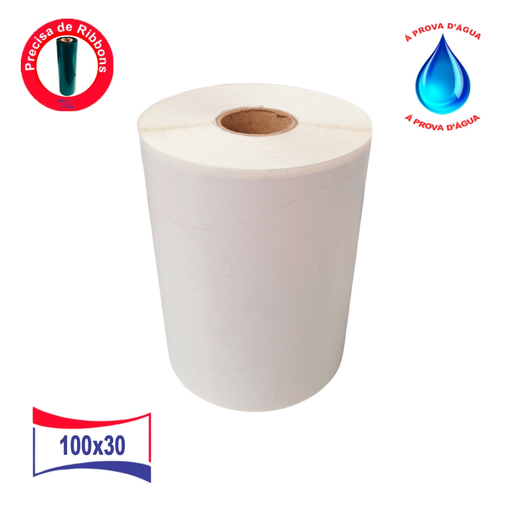 1 Rolo Etiqueta 100x30 10x3 Bopp Zebra Elgin L42