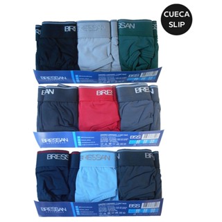Cueca Slip Bressan em Microfibra kit com 9 Unidades em Oferta na Shopee