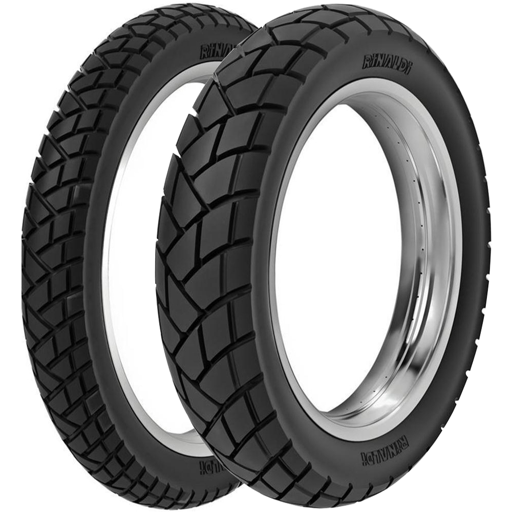 Par Pneu Xre 300 Xtz 250 130/80-18 + 90/90-21 R34 Rinaldi