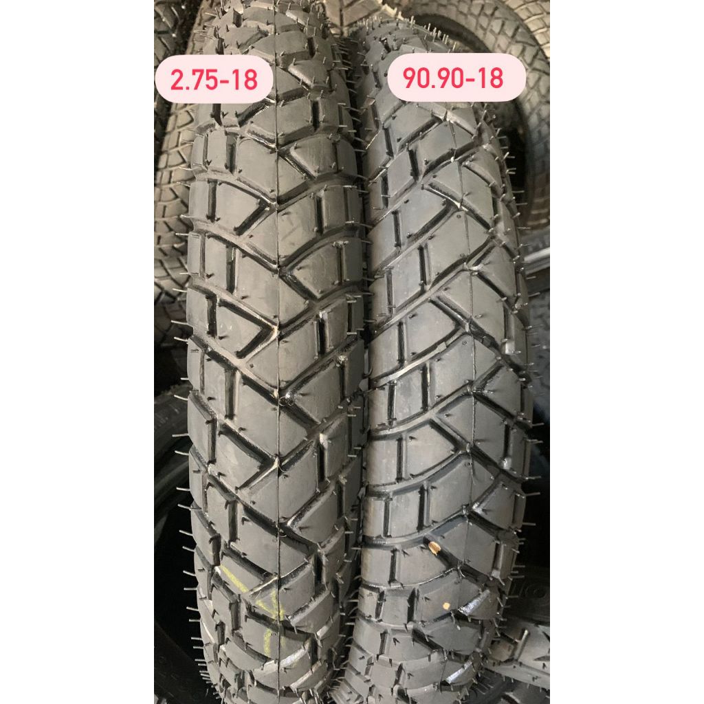 Par Pneu Cg 125 150 160 Titan Fan Cargo 90.90/18 + 2.75/18 o par CRAVUDO PROMOÇÃO