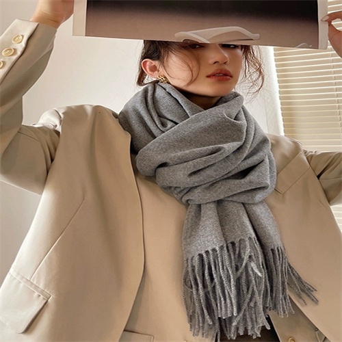 Caxemira Cachecol Liso 300G Cachecol/Pashmina/Xale De Lã Unissex/Elegante/Cor Lisa/Quente/Flexível Para Inverno