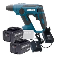 Martelete 2 Bateria 18v 4ah Rotativo Perfurador Ws2990 Wesco