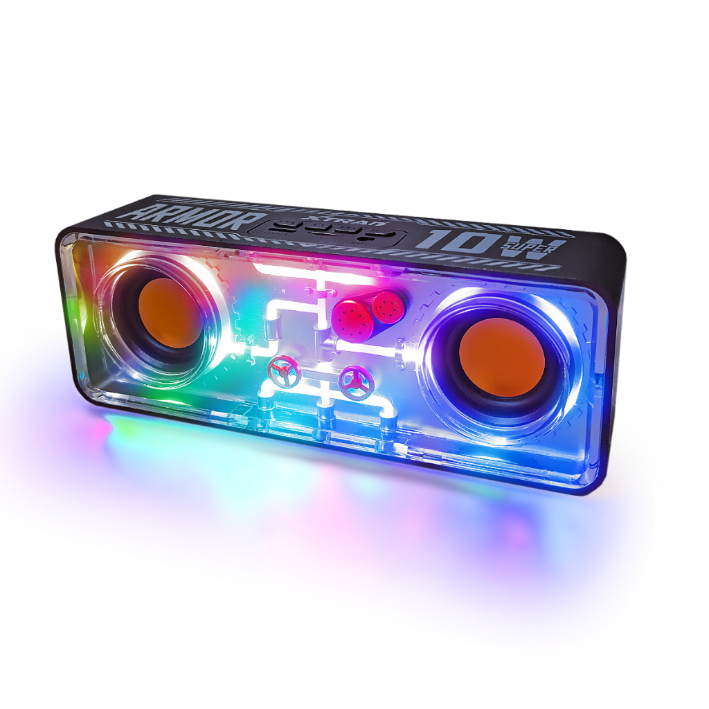 Caixa de Som Bluetooth Multimídia Portátil RGB 10W RMS Recarregável em Oferta na Shopee