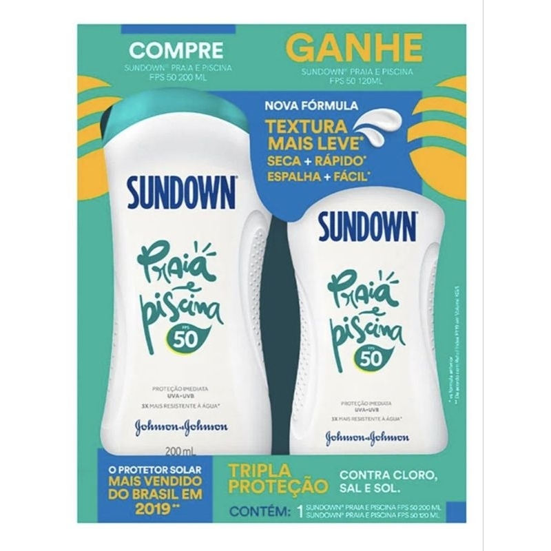 kit Protetor solar Johnson's Sundown 50 FPS