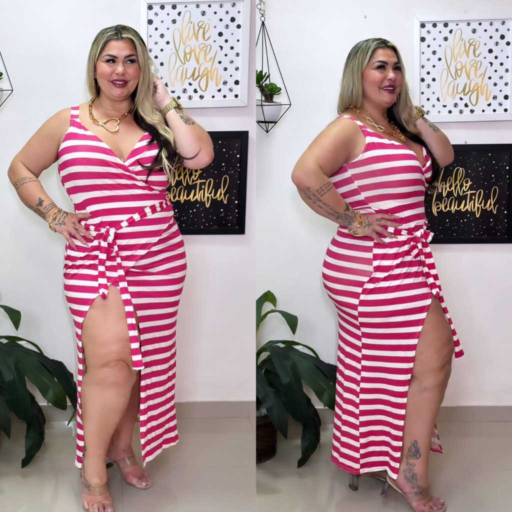 Achadinhos da shopee Vestido Plus Size envelope