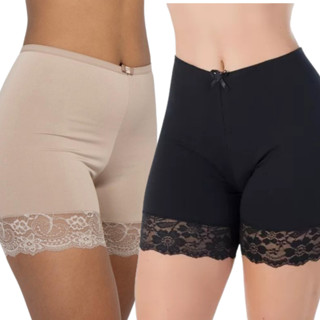 Kit 2 Anagua Renda Segunda Pele Short Feminina Vestido Saia Saiote Moda Intima Conforto em Oferta na Shopee