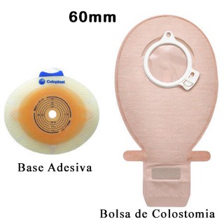 Kit Colostomia 1 Bolsa Cód: 10386 + 1 Placa Base Cód. - 11035 – Coloplast