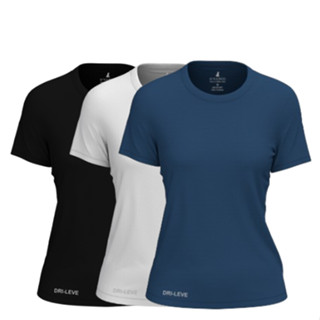 Kit 3 Camisetas Feminina Dri leve Básica Lisa Proteção Solar UV Térmica Camisa Blusa Treino Academia Esporte