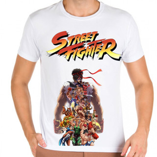 Camisa camiseta personalizada street fighter varias estampas 100% algodão