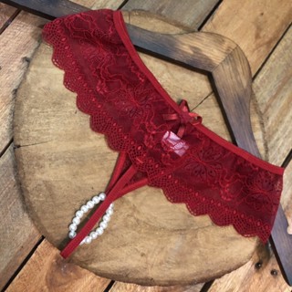 Kit 3 Calcinhas Tailandesa Pérola Lingerie Rendada